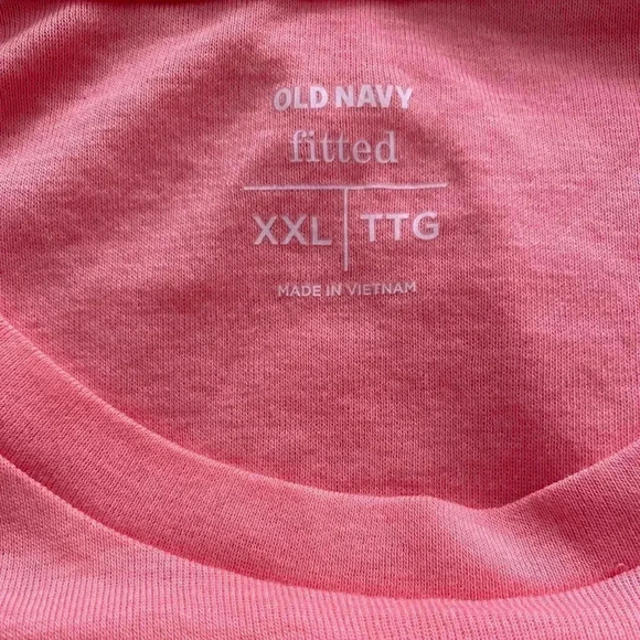 🆕Old Navy Fitted Crew Pink Top XXL🆕 - Picture 3 of 7